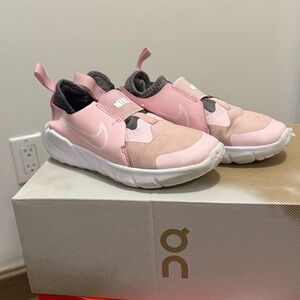 Nike Pink and White Slip-On Sneakers